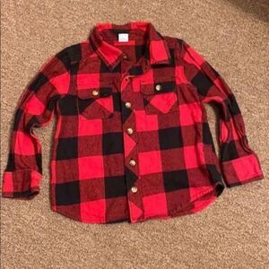 Unisex Old Navy Plaid Shirt size 3T